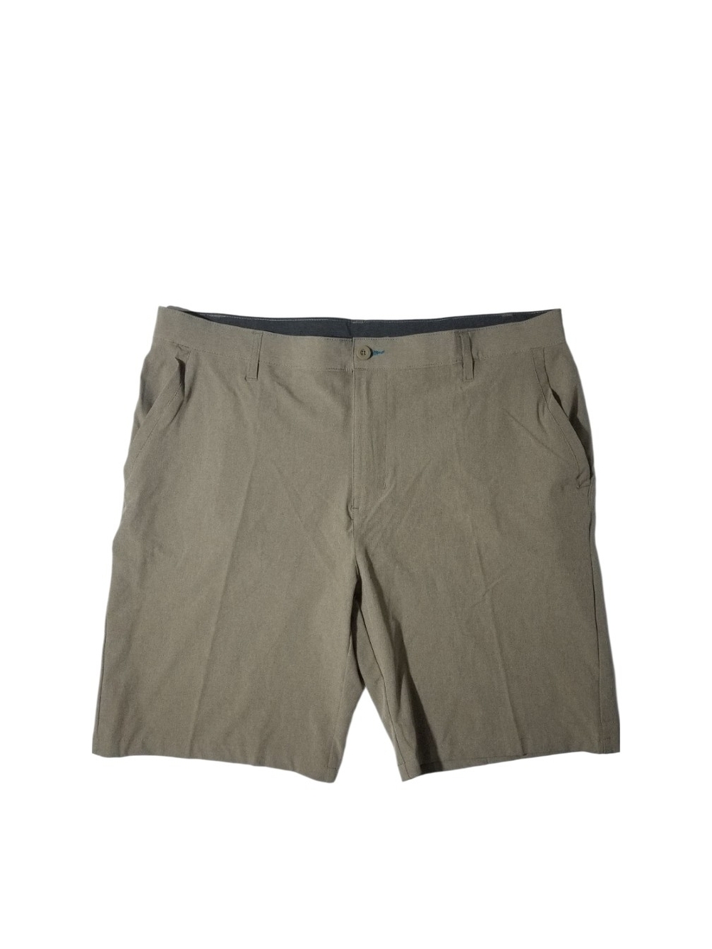 Burnside Men's Hybrid Quick Dry Blend Chino‎ Shorts Khaki 36